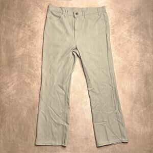 Vintage 60s Levi's Bootcut Flare Pants Khaki Gold Tab Men's 38 Retro Western